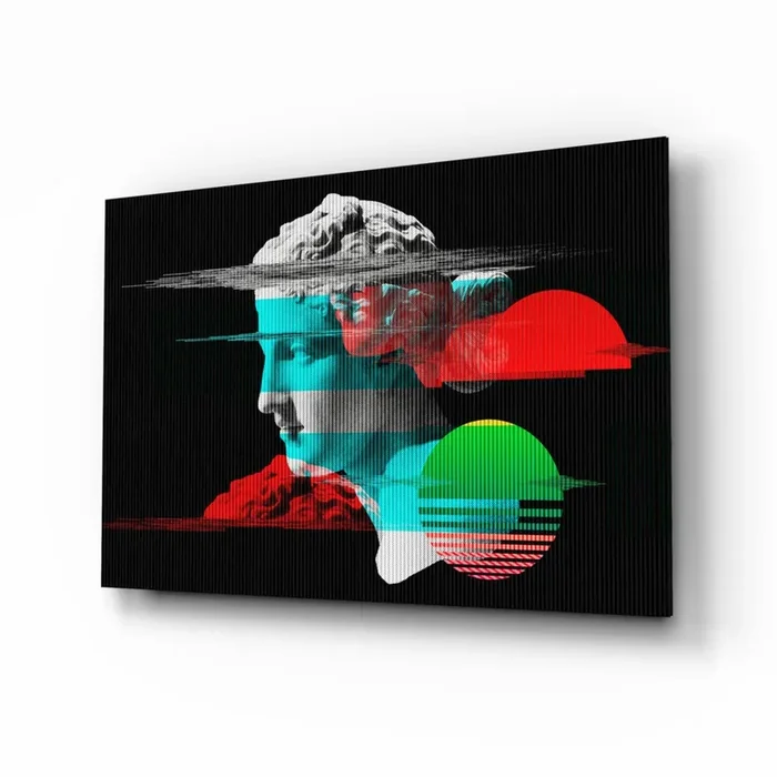 Abstract Art Glass Wall Art – 28.5 » x 18 «