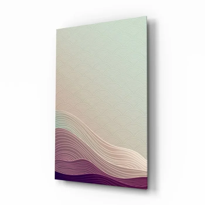 Abstract Art Glass Wall Art – 28.5 » x 18 «