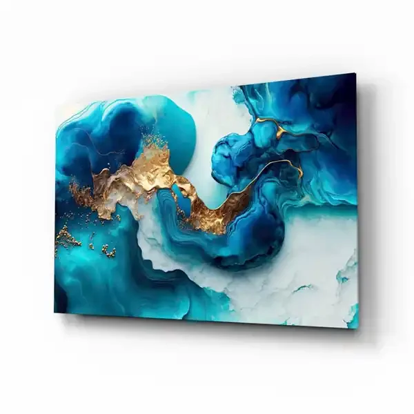 Abstract Art Glass Wall Art – 72×46 cm