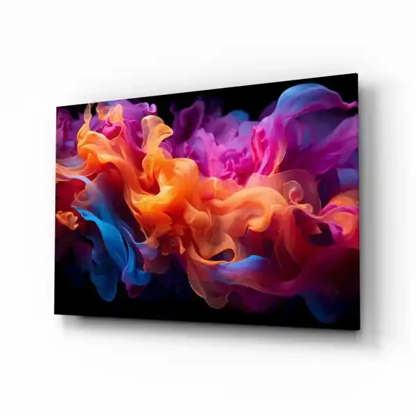 Abstract Art Glass Wall Art – 72×46 cm