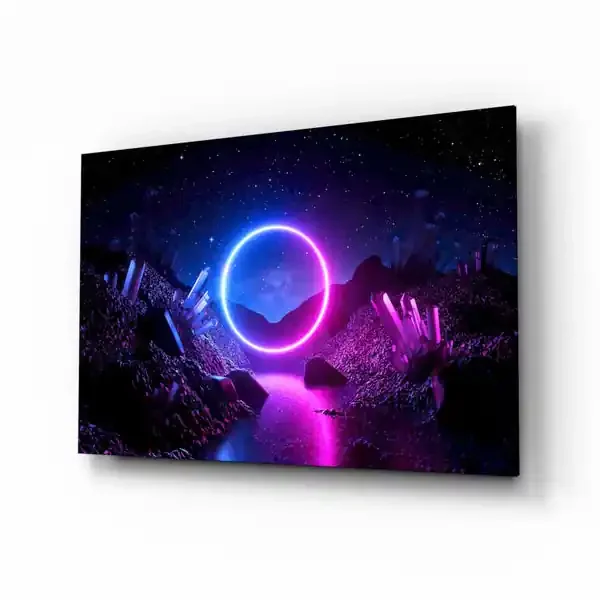 Abstract Art Glass Wall Art – 72×46 cm