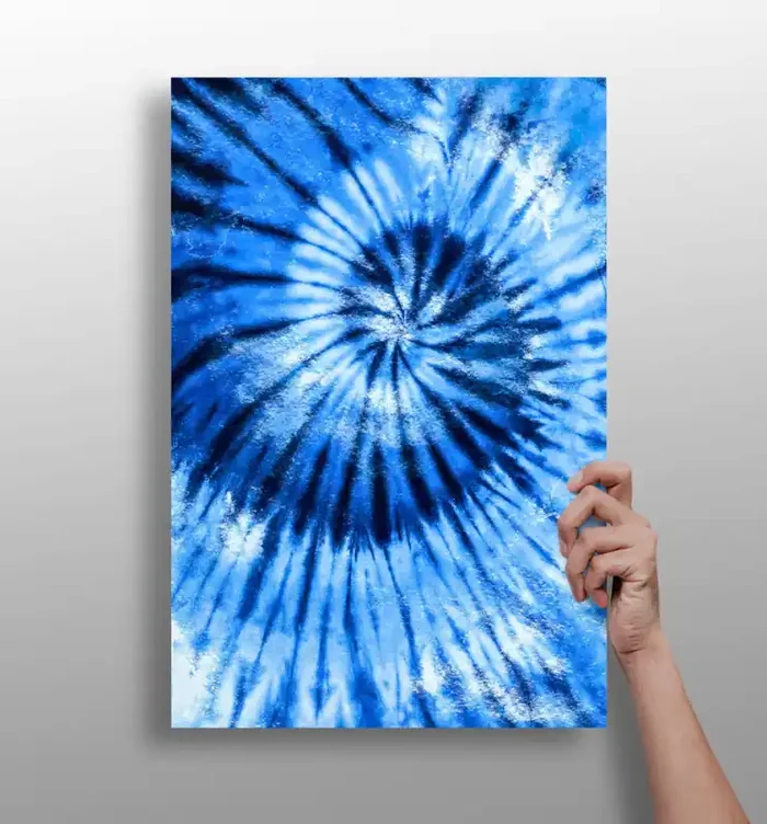 Abstract Blue Aluminum Print – 16×11 inches