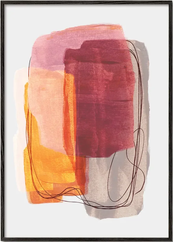 Abstract Brush Strokes 51 – Poster / 8 » x 12 » in / No