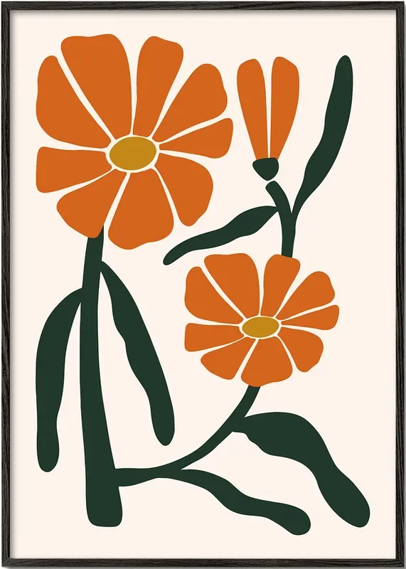 Abstract Flower – Poster / 8 » x 12 » in / No