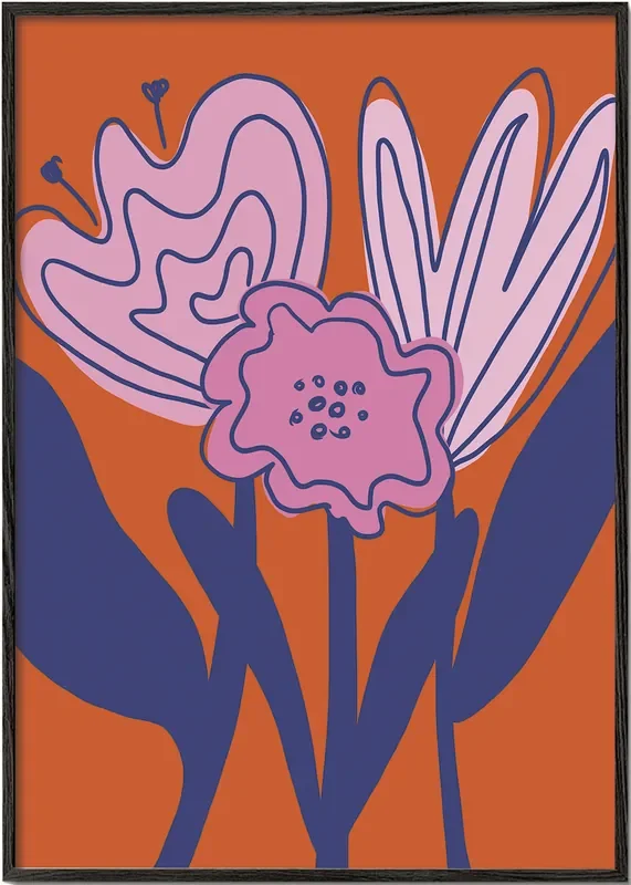 Abstract Flowers – Athene Fritsch – Poster / 8 » x 12 » in / No
