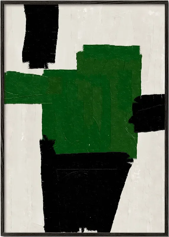 Abstract Modern Oil Painting Art – THE MIUUS STUDIO – Poster / 8 » x 12 » in / No