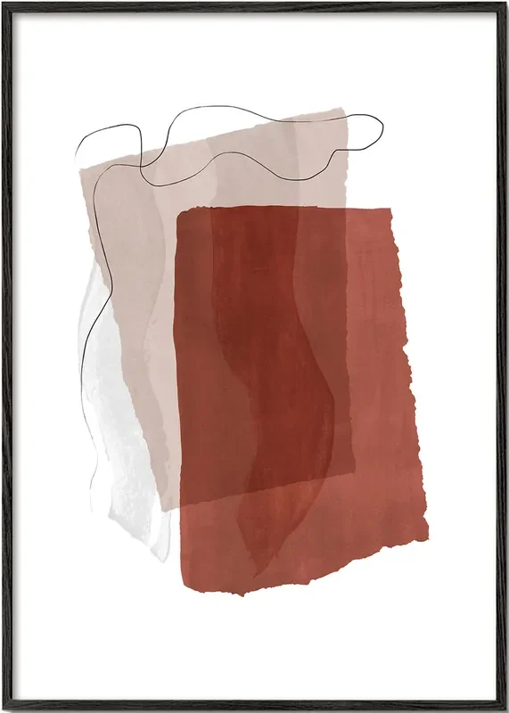 Abstract N 35 – Burnt Orange – Poster / 8 » x 12 » in / No