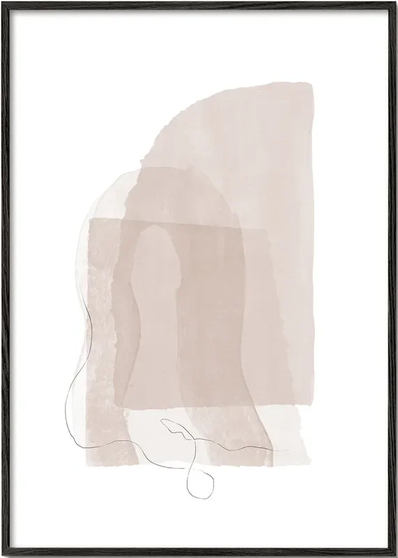 Abstract N 37 – Neutral Colors – Poster / 8 » x 12 » in / No