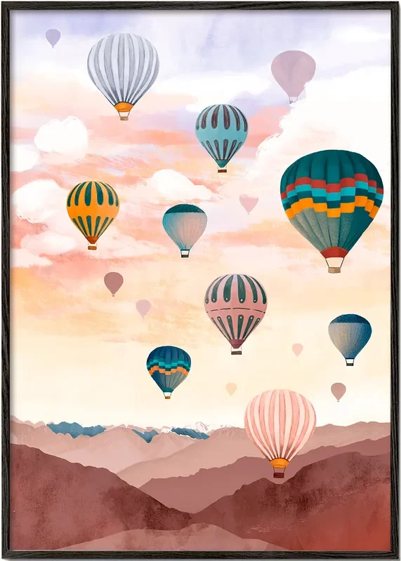 Airballoon Sky – Poster / 8 » x 12 » in / No