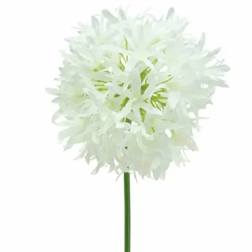 Ajo ornamental artificial Blanco Ø12cm A62cm