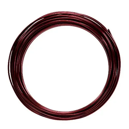 Alambre de aluminio 2mm 100g Burdeos