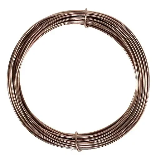 Alambre de aluminio marrón claro Ø2mm 12m