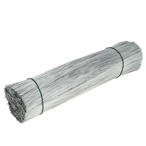Alambre de pines, alambre de plata galvanizado Ø0.4mm L180mm 1kg