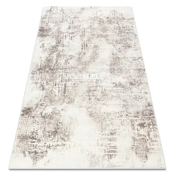 Alfombra CORE W9786 Abstracción – estructural, dos niveles de vellón, beige