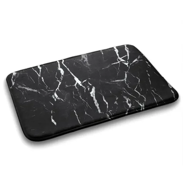 Alfombra de baño Mármol negro