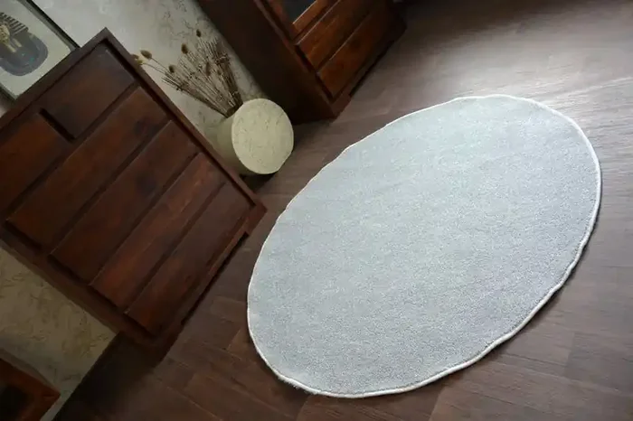 Alfombra UTOPIA círculo plateado