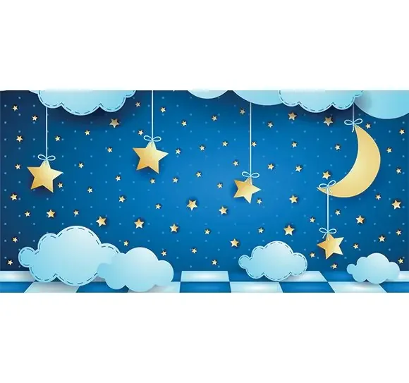 Alfombra Vinílica Infantil Cielo Estrellado
