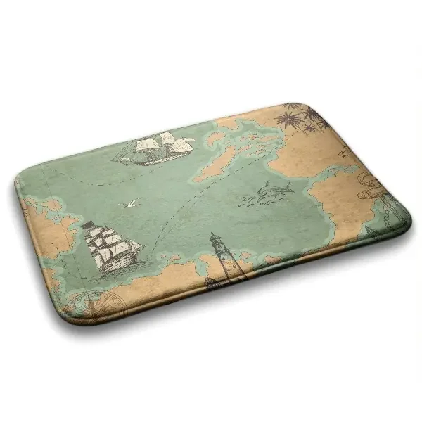 Alfombras baño Mapa antiguo