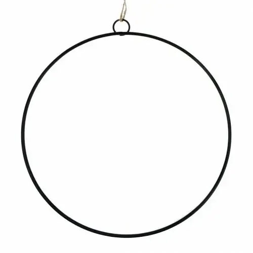 Anillo decorativo para colgar negro Ø35cm 4pcs