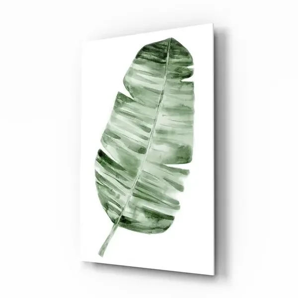 Arte de pared de vidrio de Pluma – 72×46 cm
