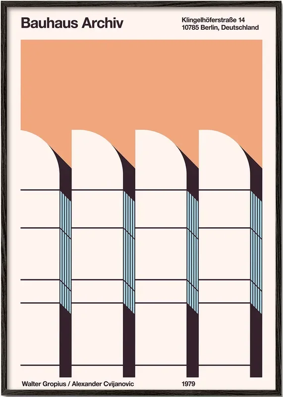 Bauhaus – Archiv Berlin – Poster / 8 » x 12 » in / No