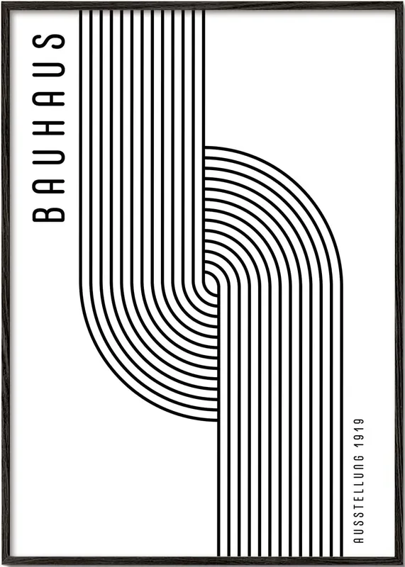 BAUHAUS AUSSTELLUNG Exhibition Poster 1919 – Poster / 8 » x 12 » in / No