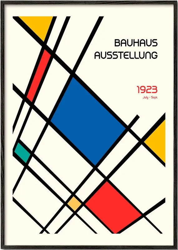 Bauhaus Geometric Design Retro – Retrodrome – Poster / 8 » x 12 » in / No