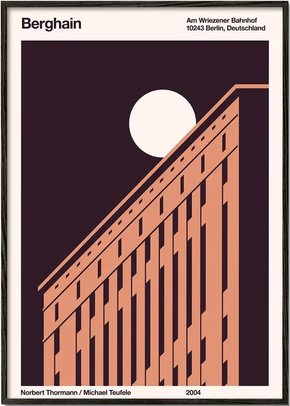Berghain – Night – Poster / 8 » x 12 » in / No