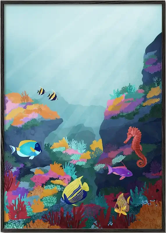 Beyond the waves – Poster / 8 » x 12 » in / No