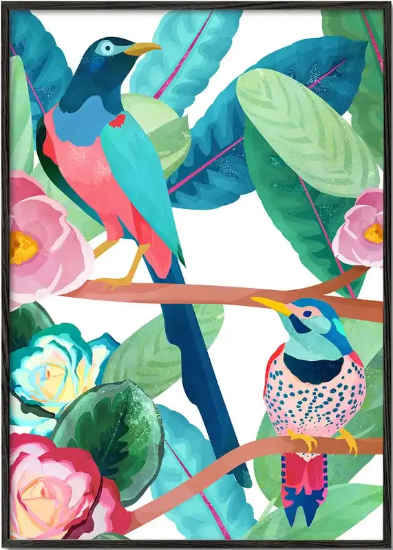 Birds of spring – Poster / 8 » x 12 » in / No