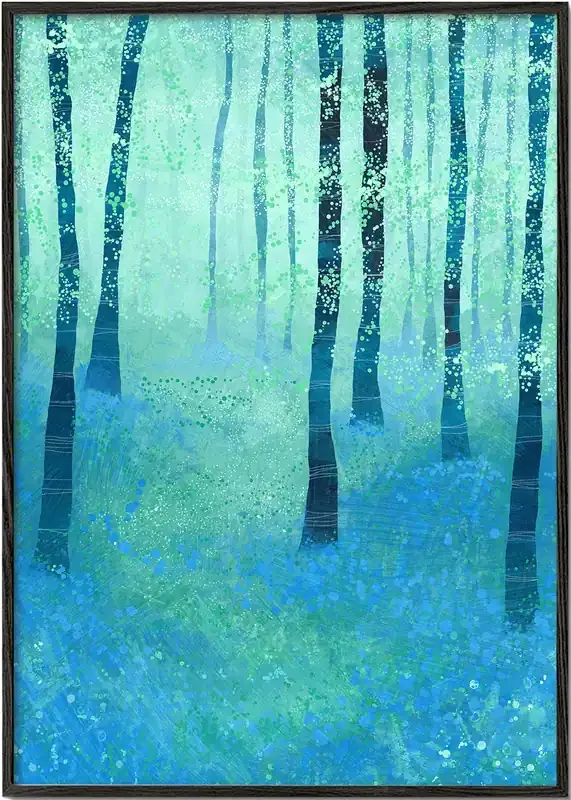 Bluebells Challock – Poster / 8 » x 12 » in / No