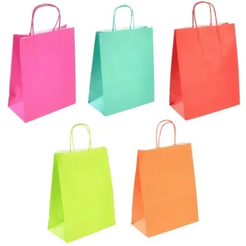 Bolsa de papel bolsa regalo 23x12x30cm color 30uds