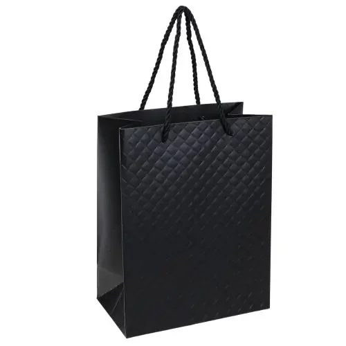 Bolsa de regalo bolsa de regalo negra 18×10×23cm 1 pieza