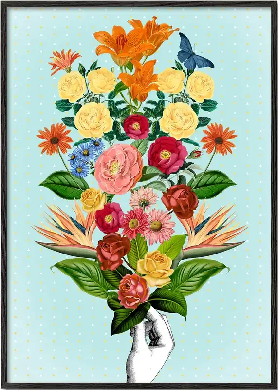 Botanical Blue – Poster / 8 » x 12 » in / No