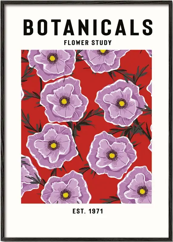 Botanicals Flower Study – jay stanley – Poster / 8 » x 12 » in / No