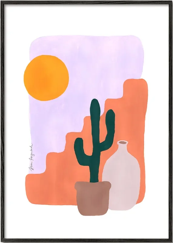Cactus & Sunshine – Poster / 8 » x 12 » in / No