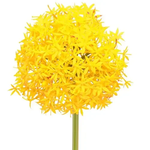 Cebolla Artificial Flor Amarilla Allium 80cm Ø14,5cm 2uds