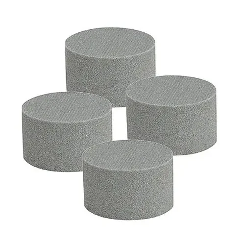 Cilindro de espuma floral compuesto enchufable seco gris H5cm Ø8cm 20 piezas