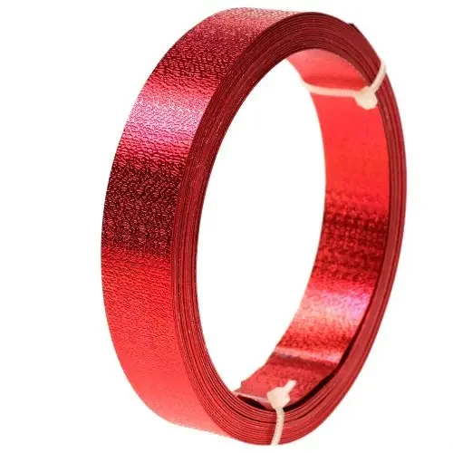 Cinta de aluminio alambre plano rojo 20mm 5m