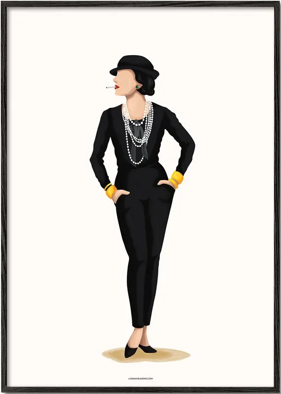 Coco Chanel – Poster / 8 » x 12 » in / No