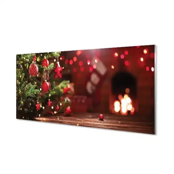 Cuadro de cristal acrílico Regalos árboles de navidad