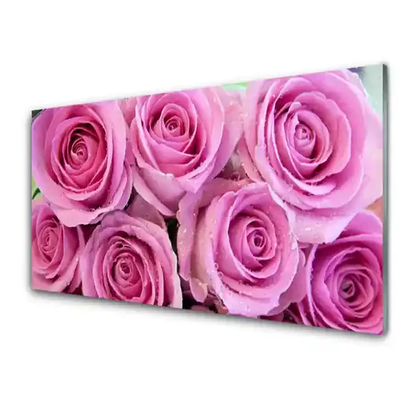 Cuadro de vidrio Rosas flores planta