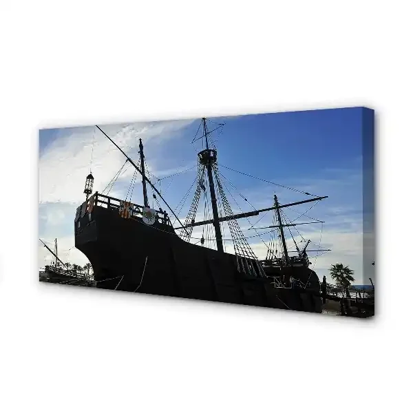 Cuadros sobre lienzo La nave nubes