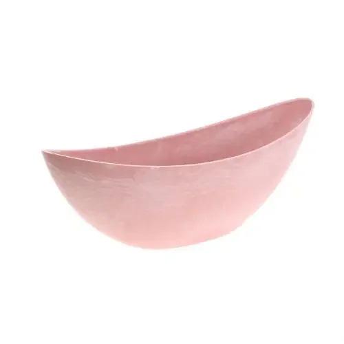 Cuenco decorativo para plantas rosa 34cm x 11cm H11cm