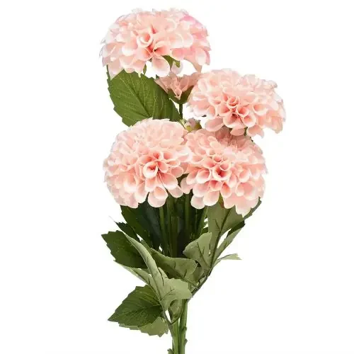 Dalia Artificial Flores Artificiales Rosa Con 5 Flores 50cm
