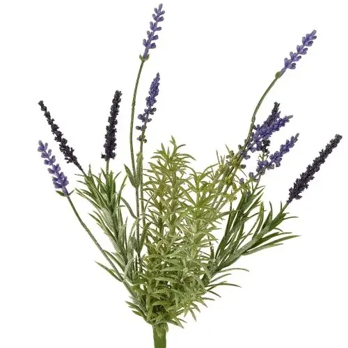 Decoración de Lavanda Artificial Manojo de Plantas Artificiales Púrpura 36cm