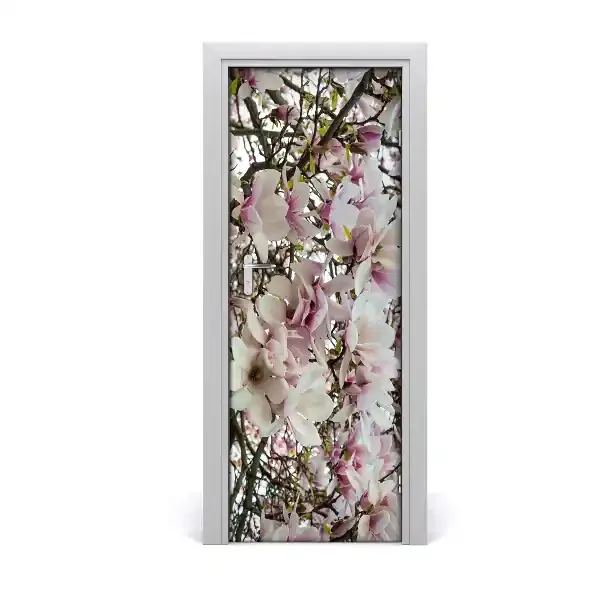 Door adhesive Flores de magnolia