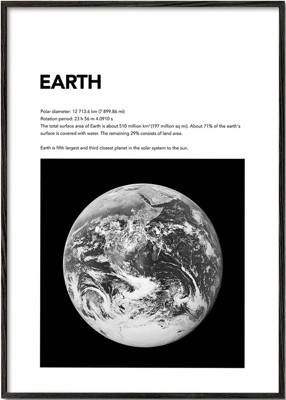 Earth – Poster / 8 » x 12 » in / No