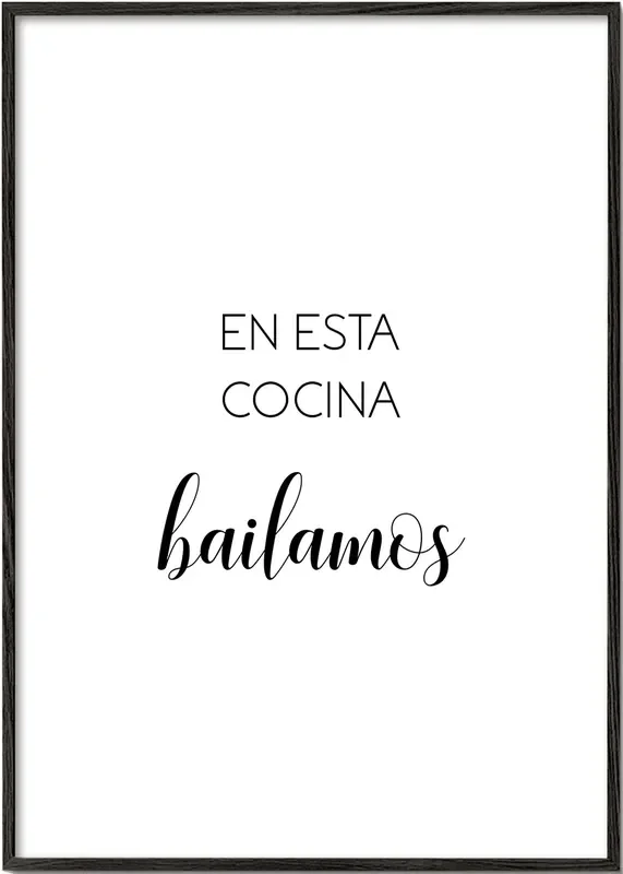 En Esta Cocina Bailamos – Poster / 8 » x 12 » in / No