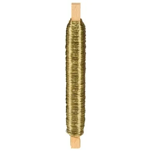 Envoltura de Alambre de Esmalte Decorativo Alambre Oro 0.50mm 50m 100g